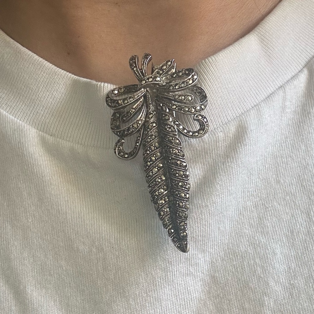 Unique Antique Silver Art Deco Lorgnette - Picture 6 of 10